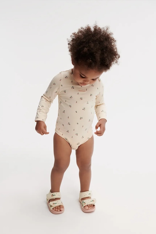 

Боди хлопковое детское Yanni Baby LS Liewood, бежевый
