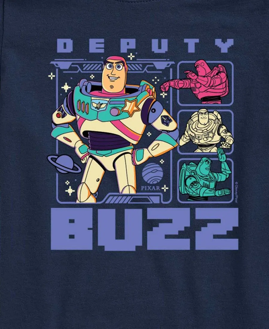 Детская футболка с коротким рукавом, размер 8-20 Toy Story, темно-синий — фото 3