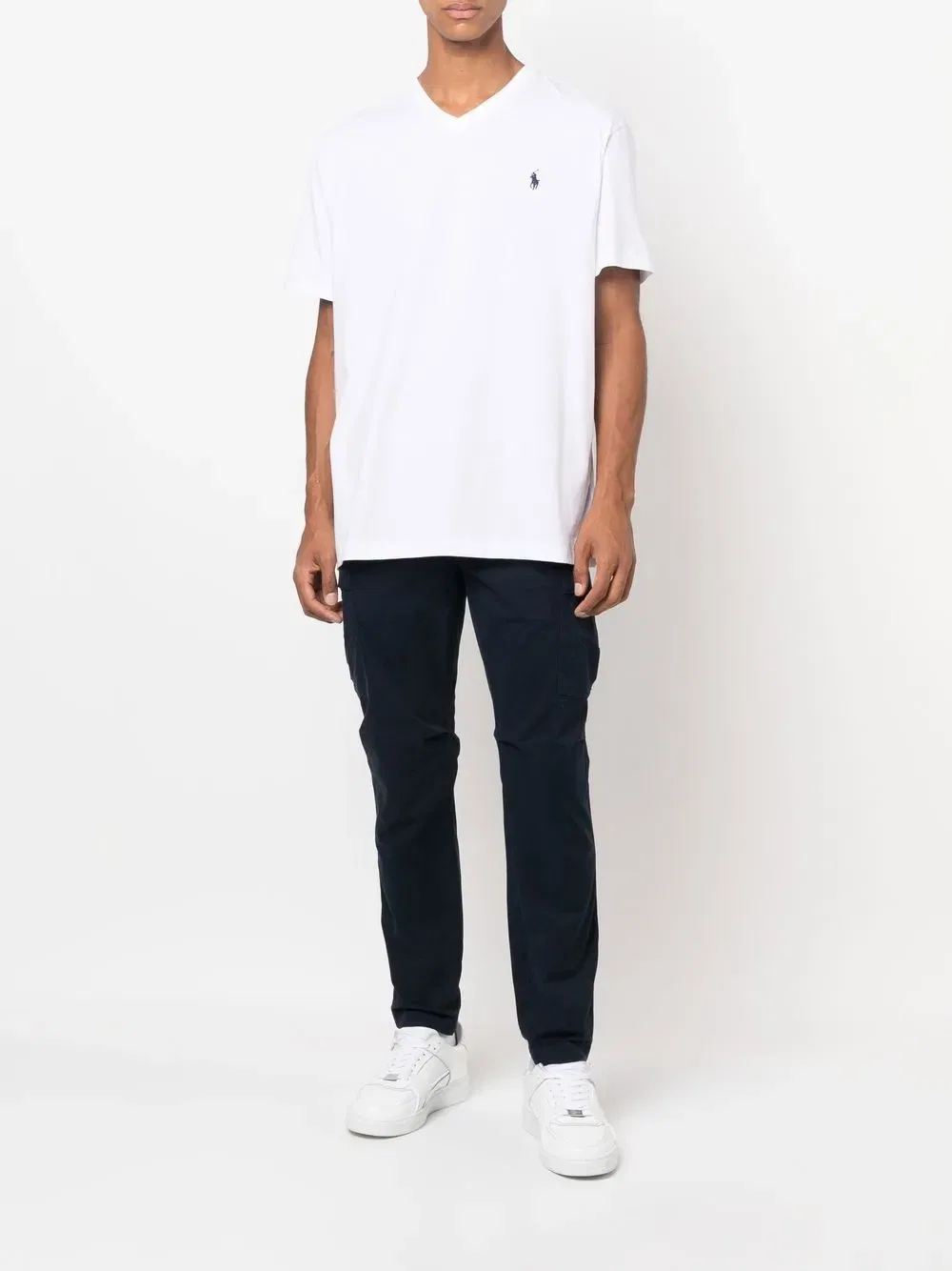 Зауженные брюки с завязками на талии Polo Ralph Lauren, синий — фото 2