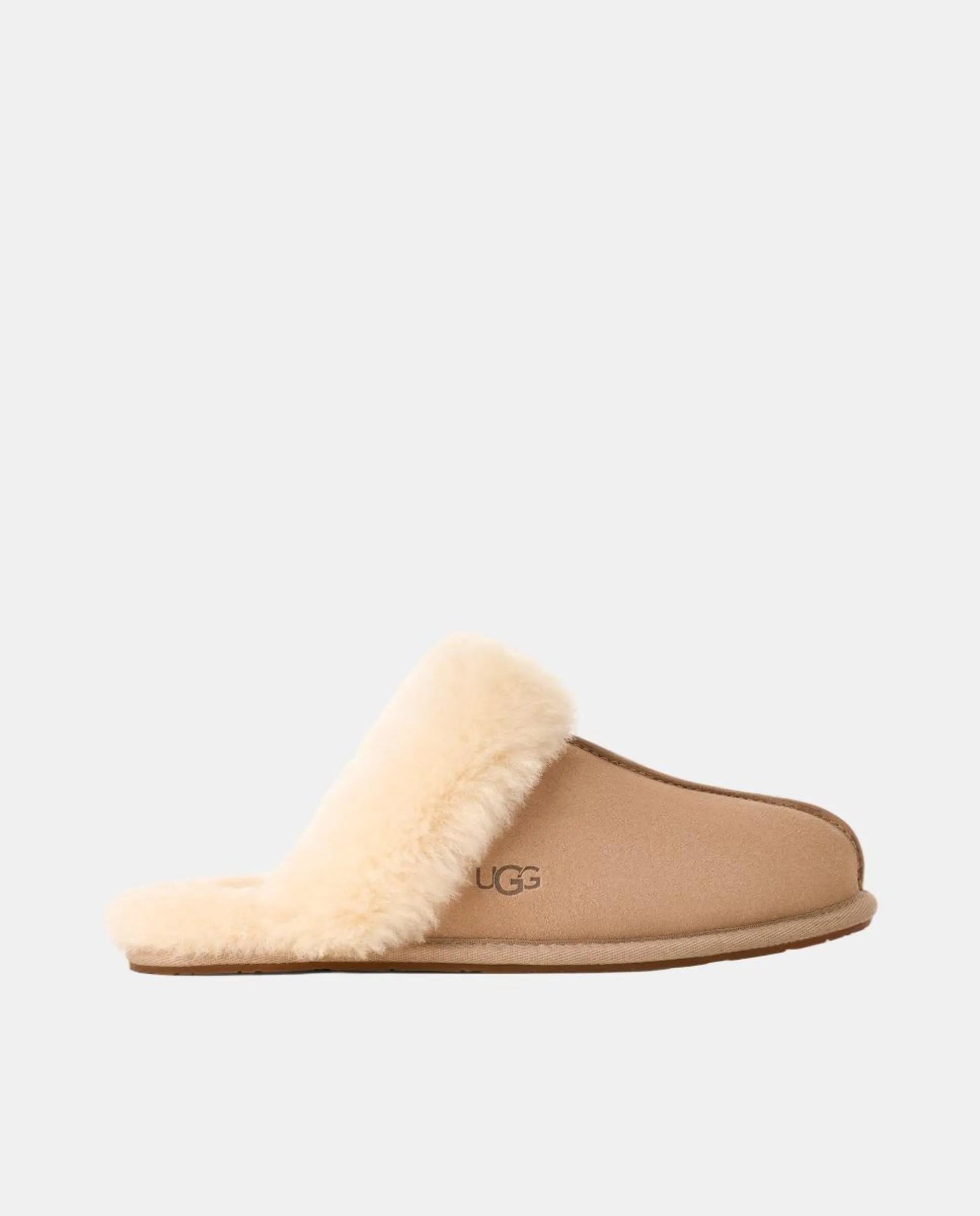 Женские тапочки SCUFETTE II из кожи с меховой подкладкой Ugg, бежевый