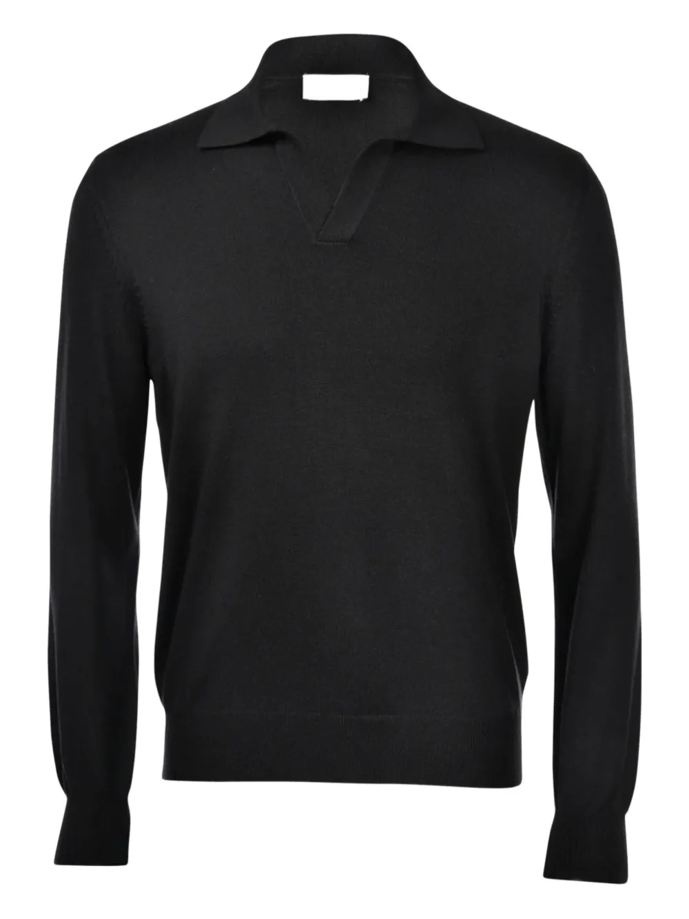 

Свитер с воротником поло GIUUNO, черный