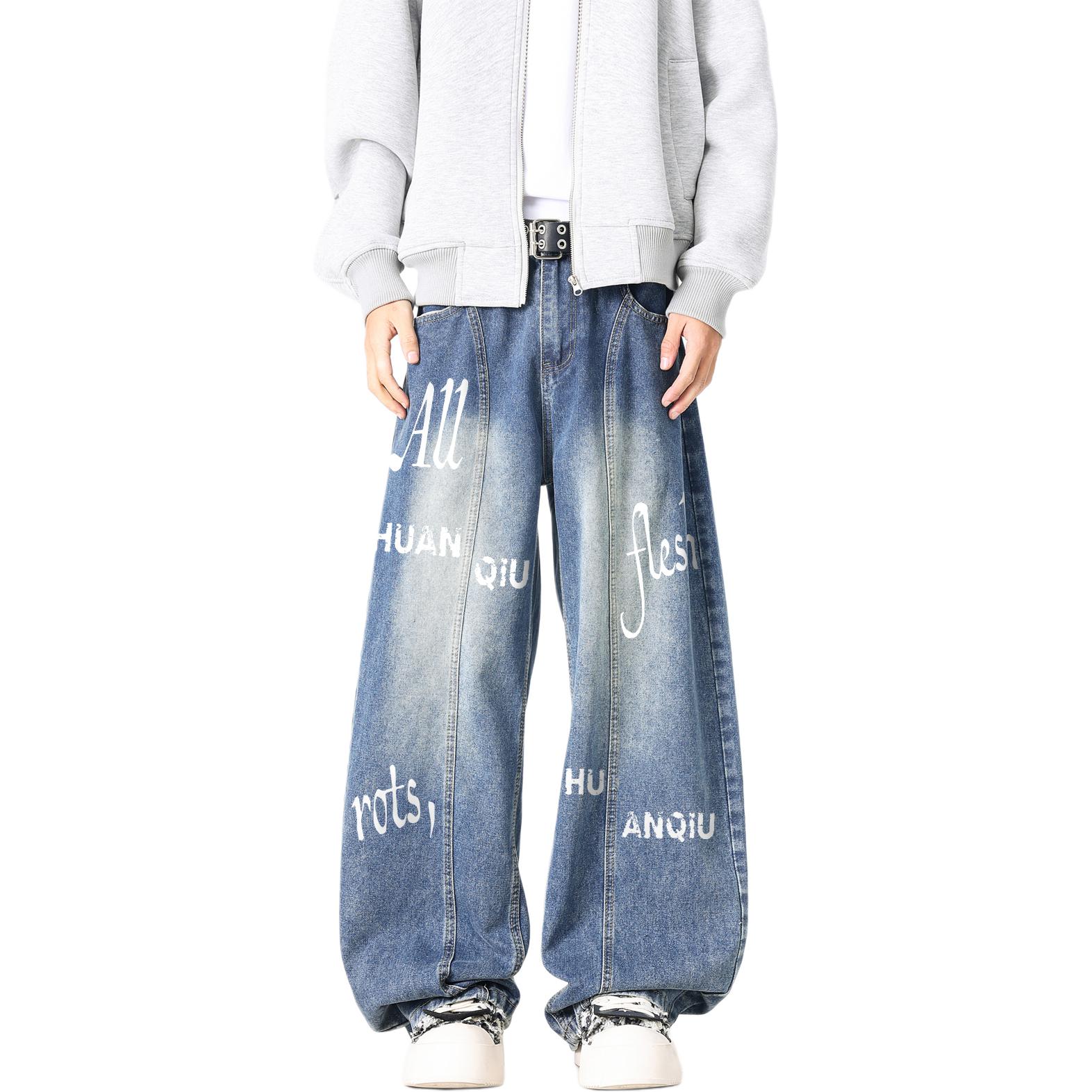 

Джинсы Unisex Moderate Scimitar HUANQIU, синий (белый)