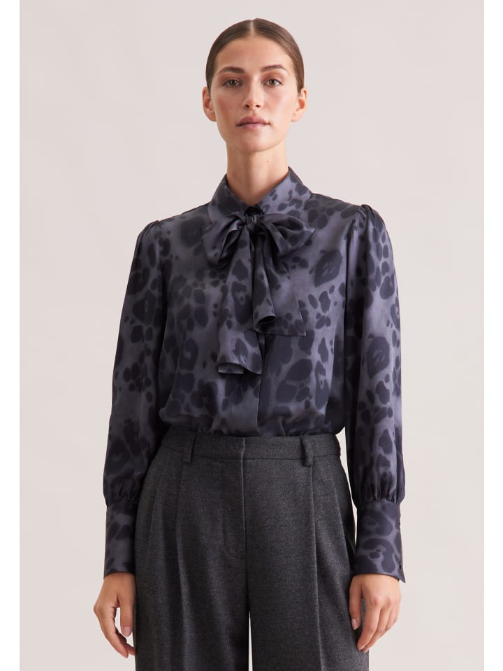 

Расклешенная блузка, стандартного кроя, серого цвета Seidensticker