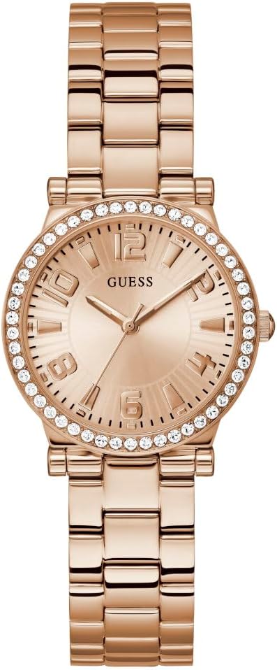

GUESS часы аналоговые золотые и серебристые, Rose Gold-Tone