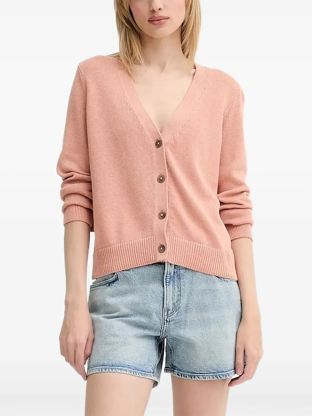 

Кардиган с V-образным вырезом Marc O'Polo, розовый