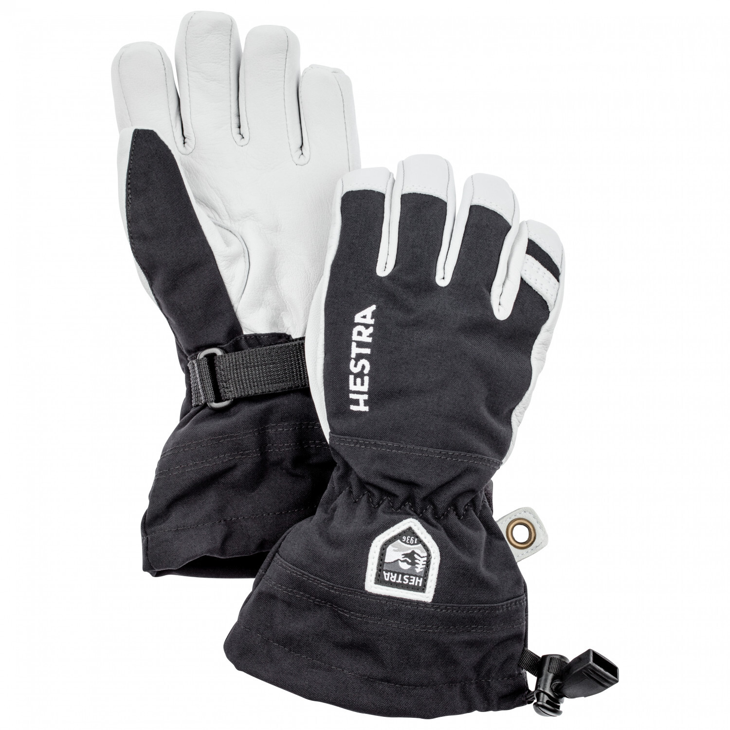 

Перчатки Hestra Army Leather Heli Ski 5 Finger, черный