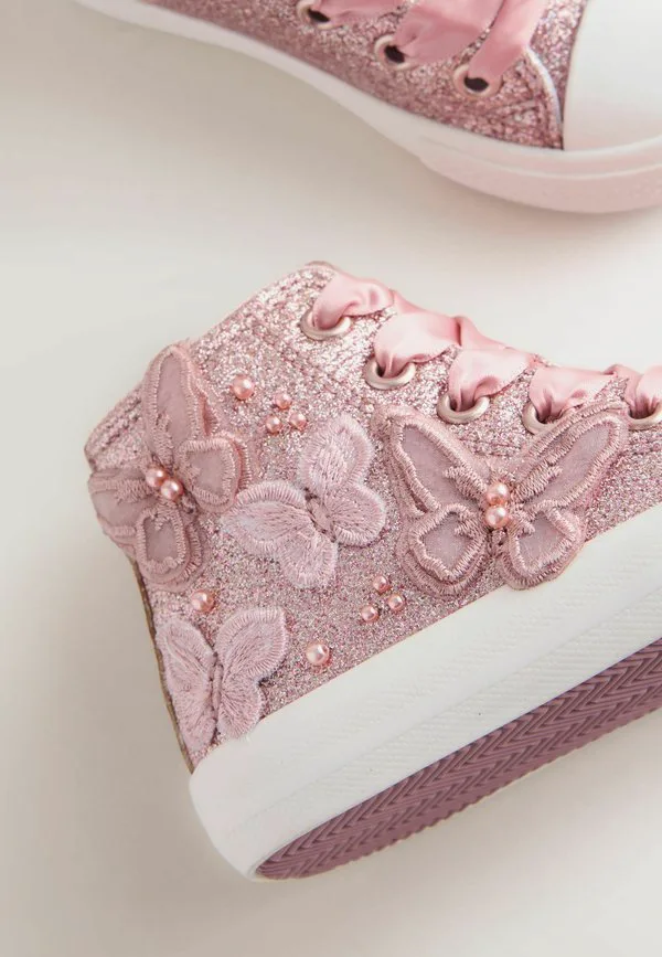 Детские туфли для подружек невесты стандартного размера Next, Pink Glitter — фото 4