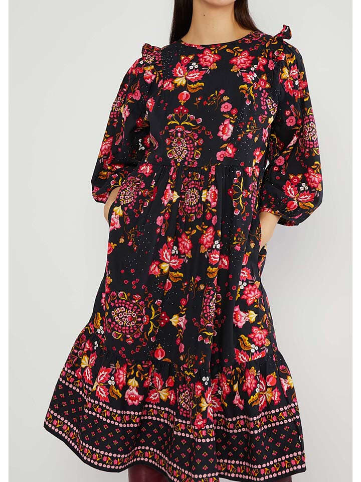 

Платье до колена Blutsgeschwister Kleid Naughty but True amusement, цвет Schwarz/Pink/Gelb