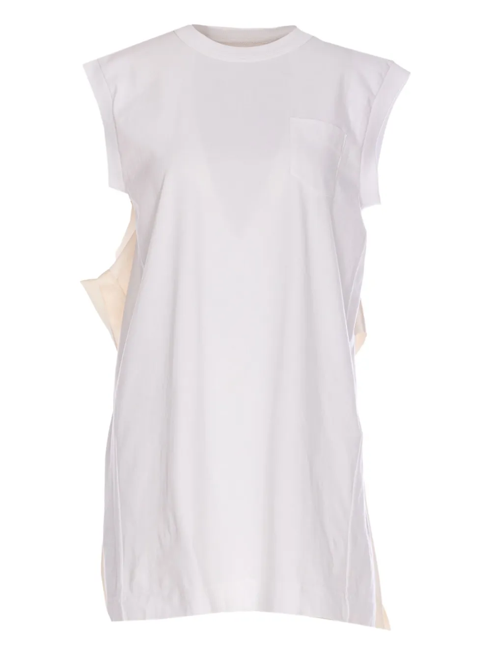

Платье мини из джерси SACAI, белый