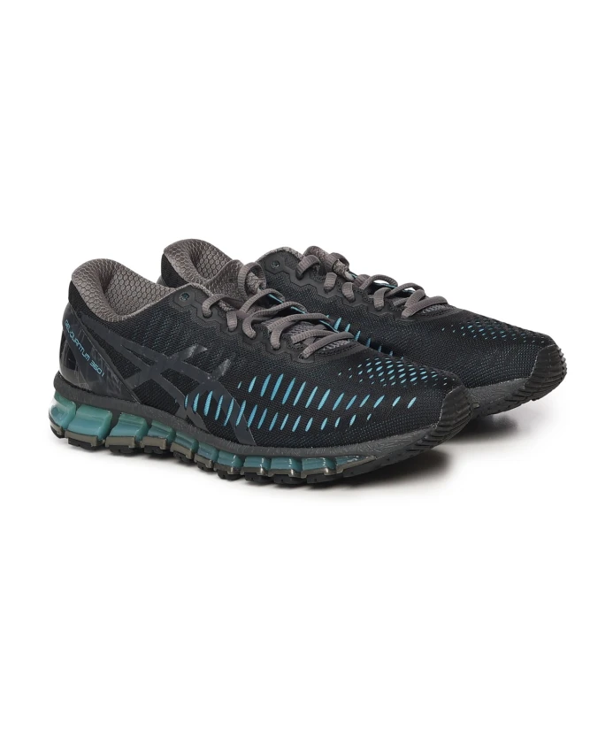 Кроссовки из жаккардовой сетки с гелевой технологией Asics, синий — фото 2