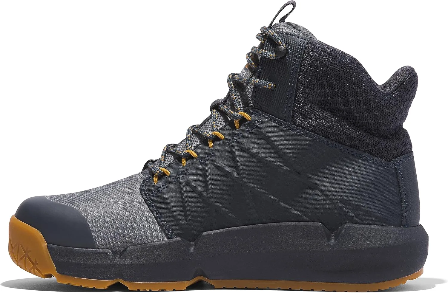 Мужские кроссовки-ботинки Timberland PRO Morphix 6" с композитным защитным носком, водонепроницаемые, в индустриальном стиле, для повседневной носки, серый/темно-синий — фото 4