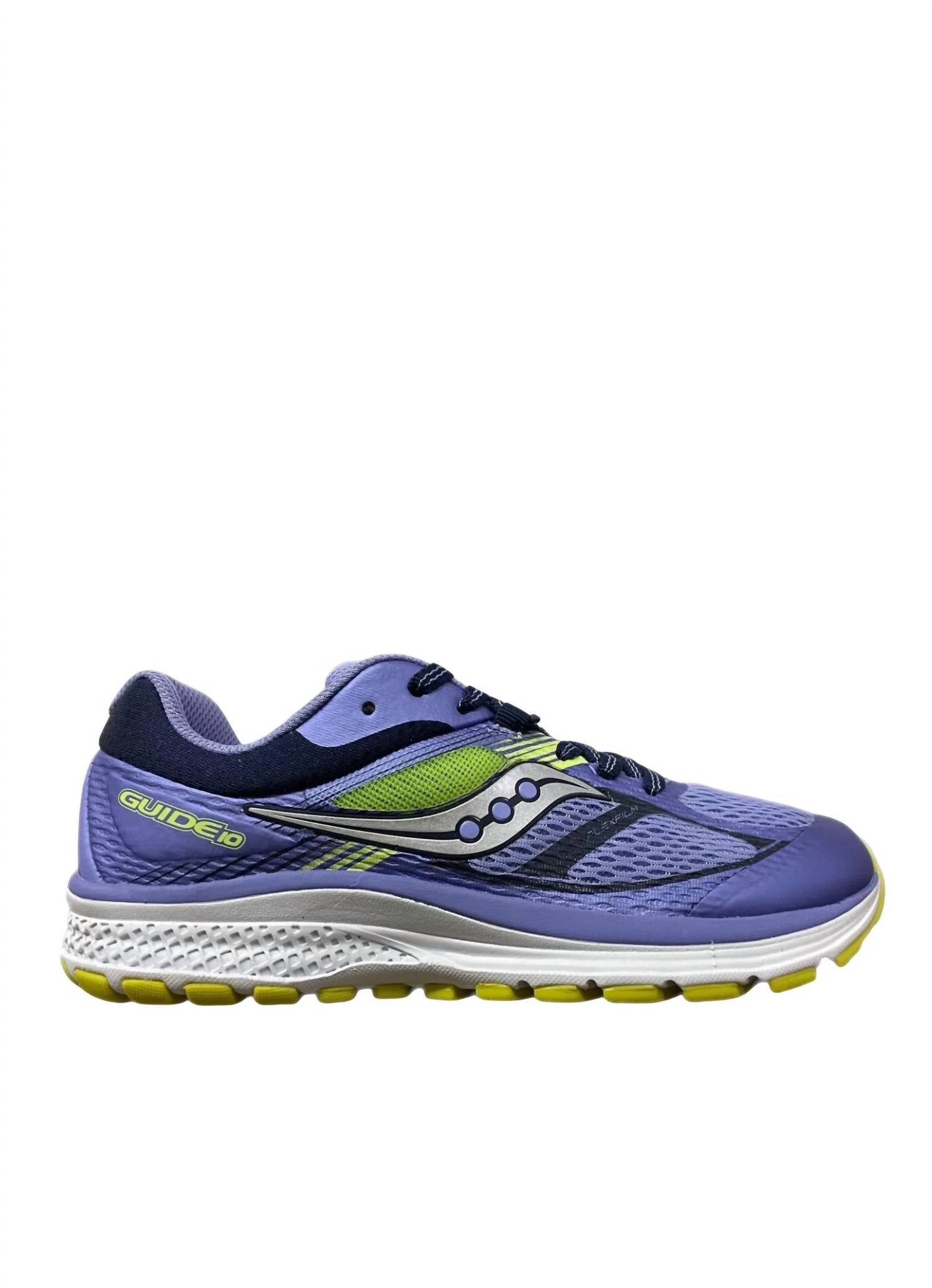 

Кроссовки Girl's Guide 10 для бега в фиолетовом/синем цвете SAUCONY