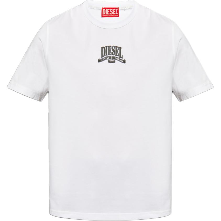 

Футболка с логотипом DIESEL, белая