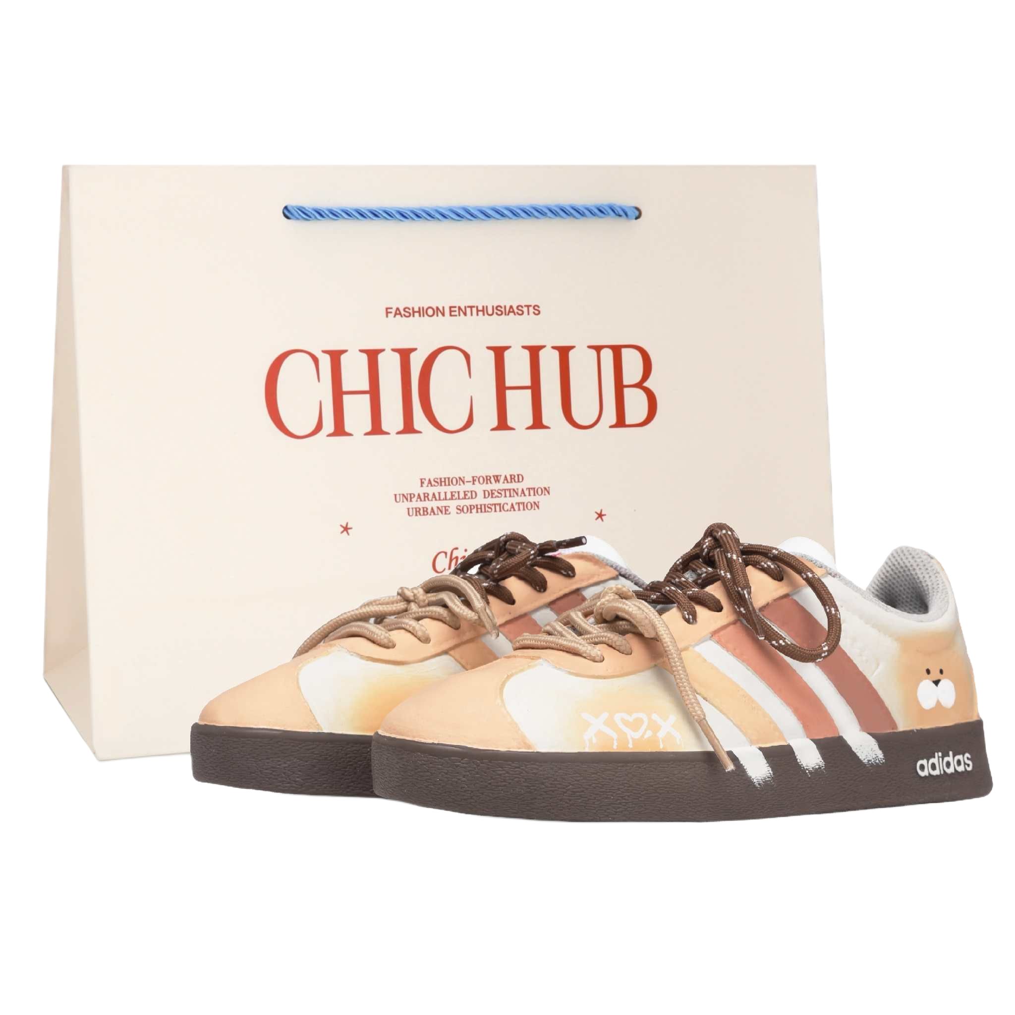 

Adidas Vl Court Classic Износостойкие низкие кроссовки немецкой армии, унисекс, коричневый с желтыми вставками