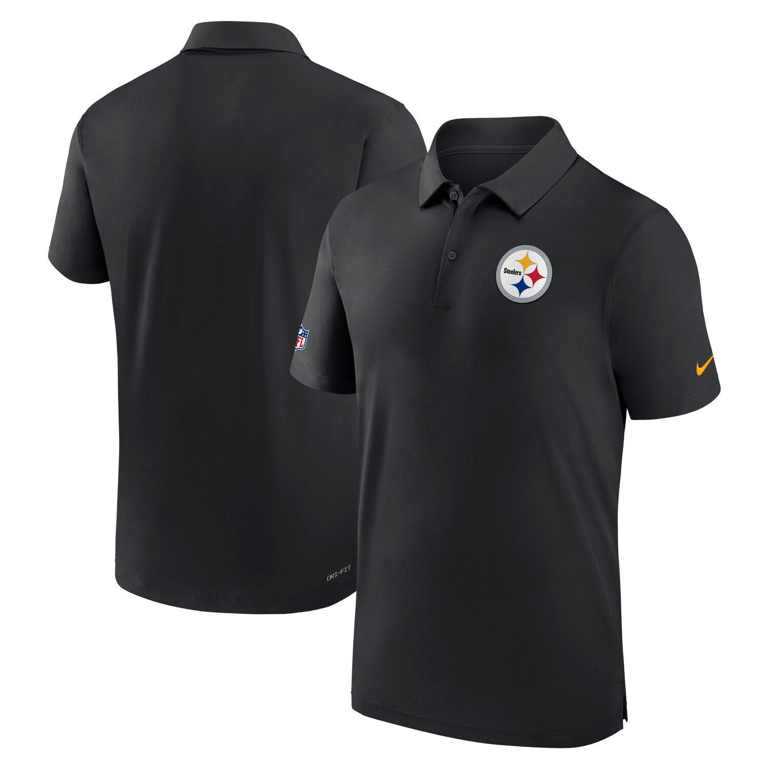

Мужское поло черного цвета Pittsburgh Steelers Sideline Coaches Performance Nike, Черный, Мужское поло черного цвета Pittsburgh Steelers Sideline Coaches Performance Nike