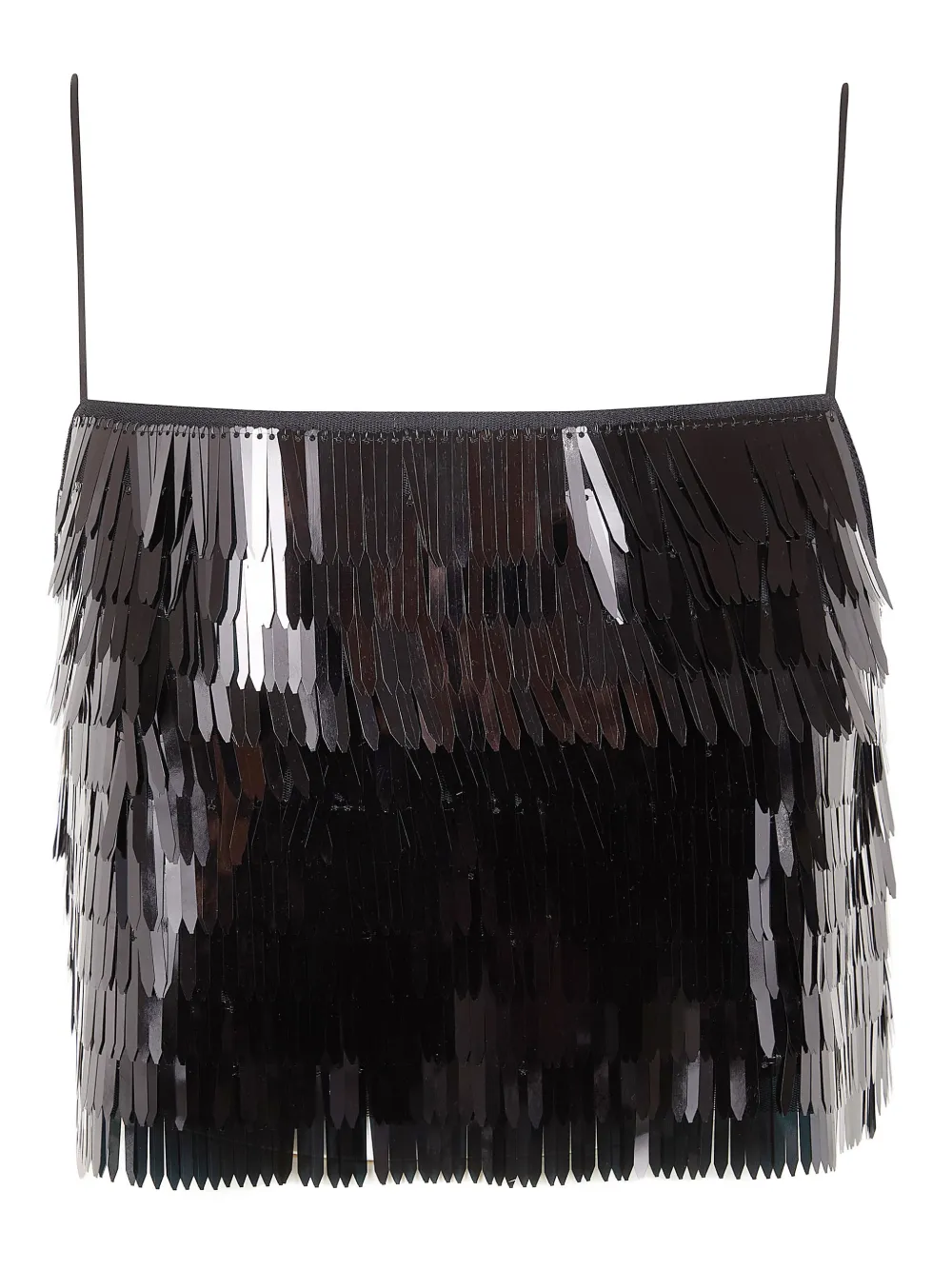 

Топ, украшенный пайетками Self-Portrait, черный