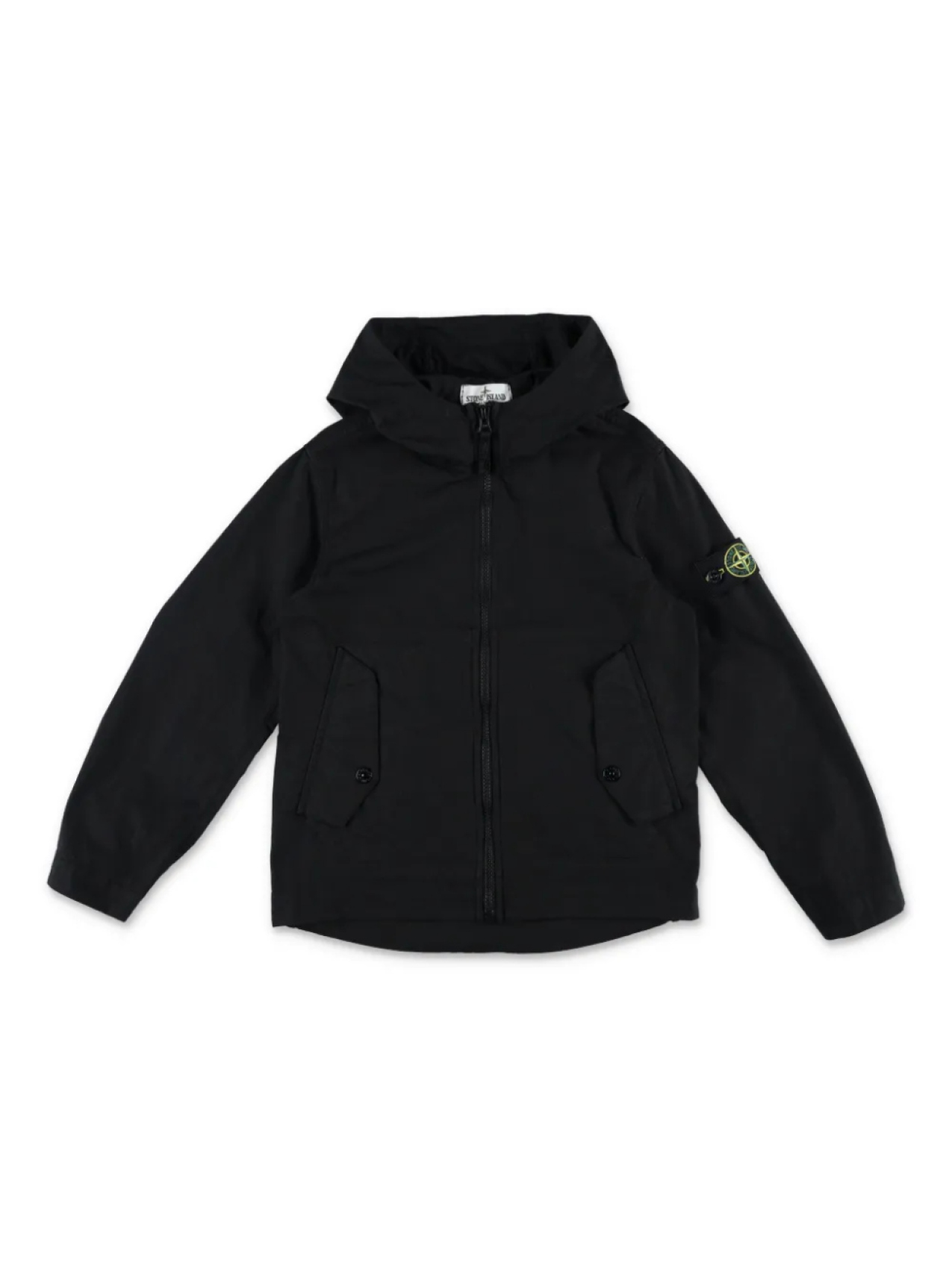 

Куртка с значком компаса Stone Island Junior, черный