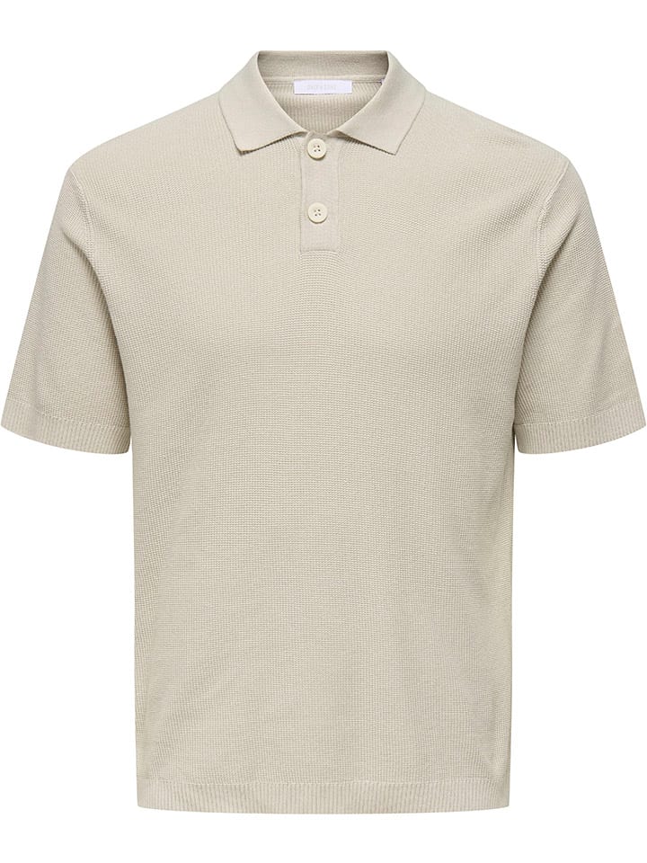 

Рубашка-поло ONLY & SONS, бежевый