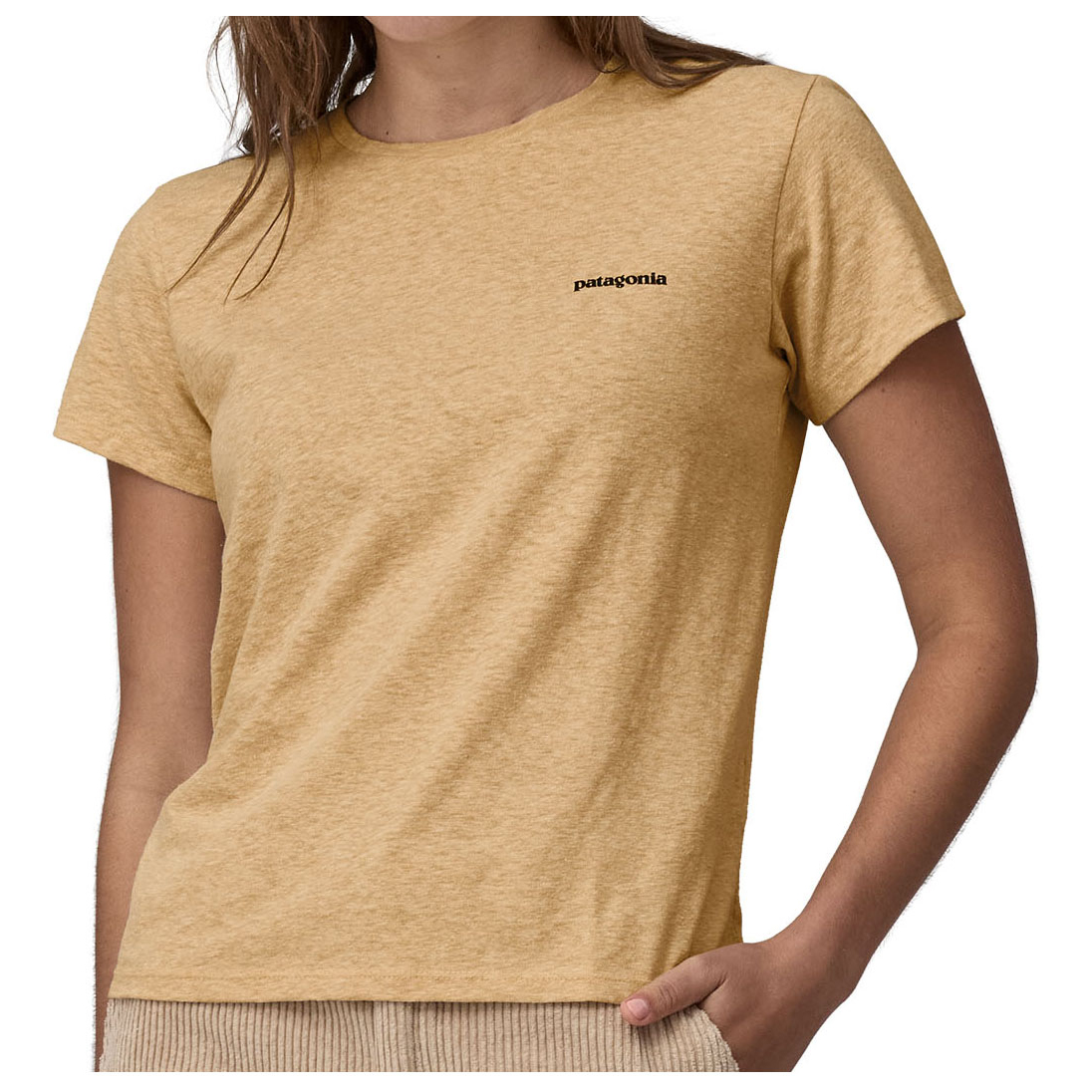 

Футболка Patagonia P-6 Logo Responsibili-Tee, цвет Beeswax Tan