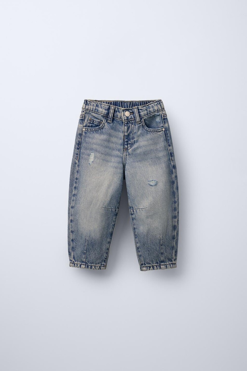 

Джинсы с разрывами ZARA, синий/зеленый
