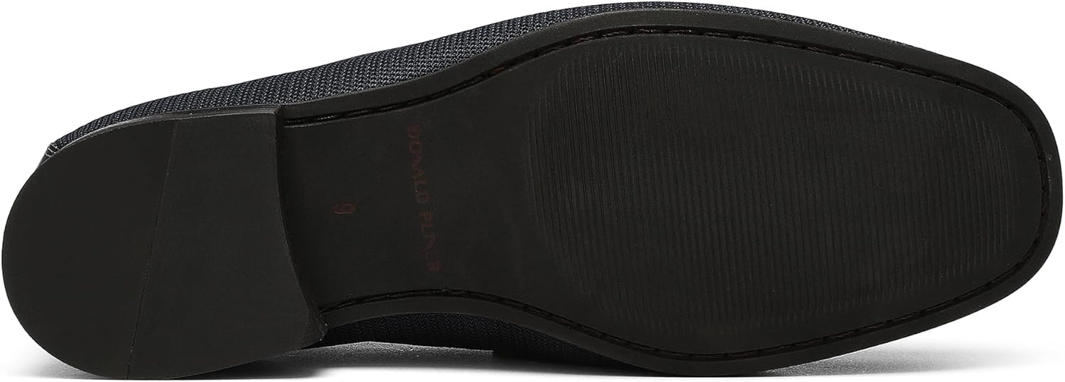 Мужские кожаные лоферы Donald Pliner Dannie Slip-On - с приподнятым каблуком, классические туфли-лоферы для мужчин, стелька из пены с эффектом памяти, кожаная обувь для мужчин Donald J Pliner, темно-синий — фото 4