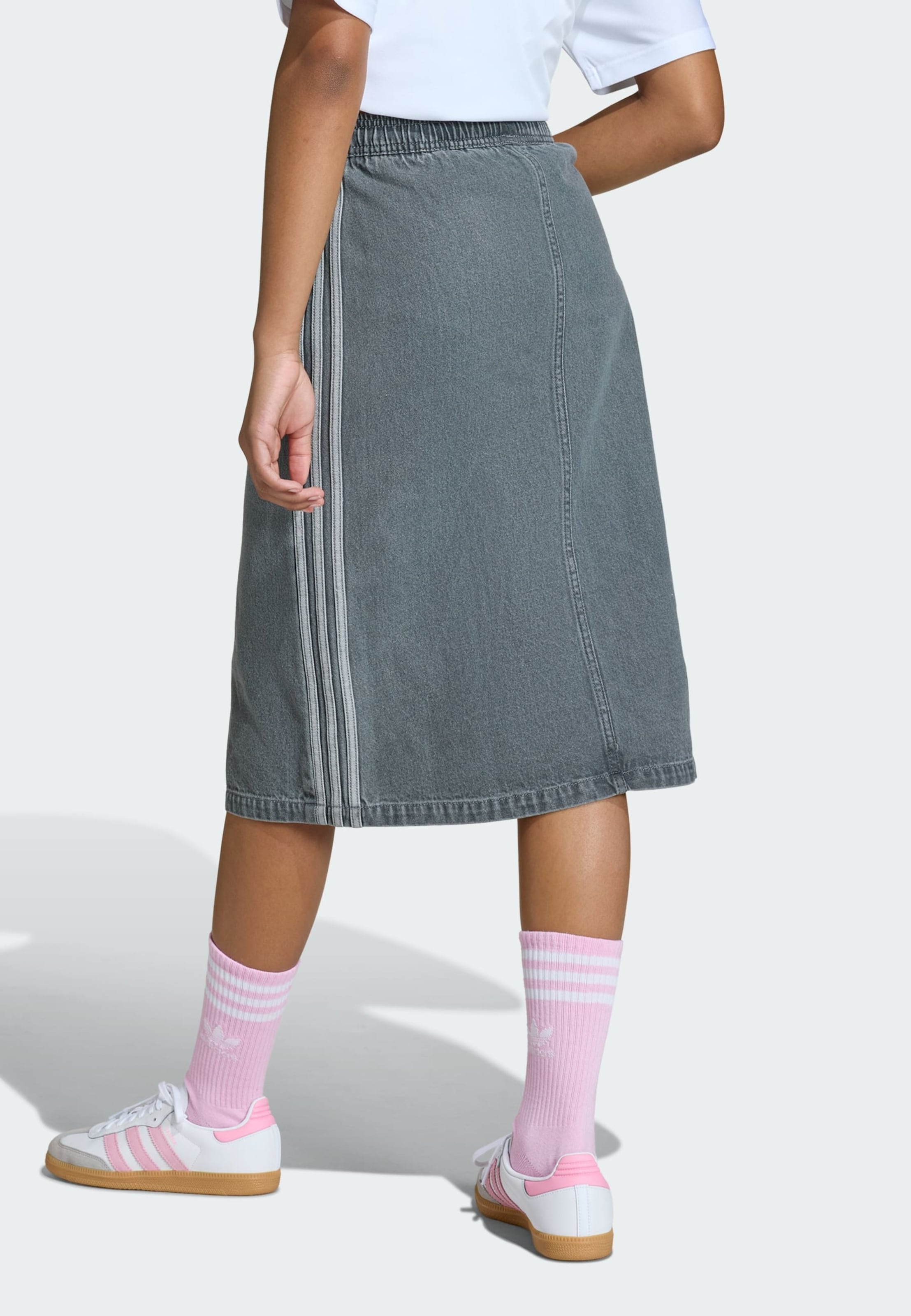 Adidas Originals Юбка 'DENIM' в сером цвете, серый деним — фото 4