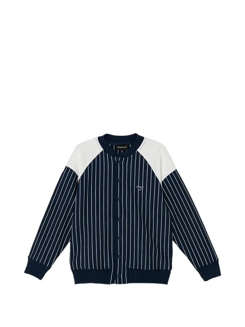 Кардиган в полоску Emporio Armani Kids, синий
