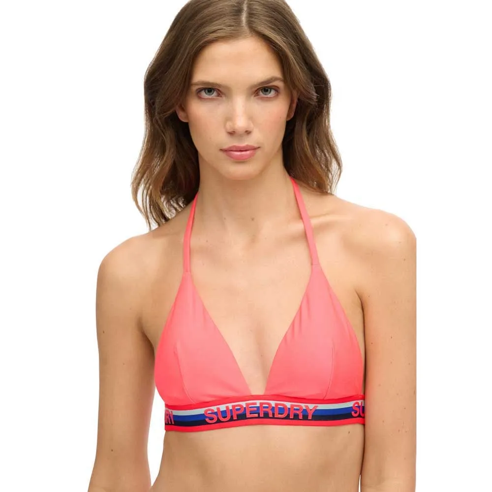 

Низ бикини Superdry Triangle Stripe, розовый