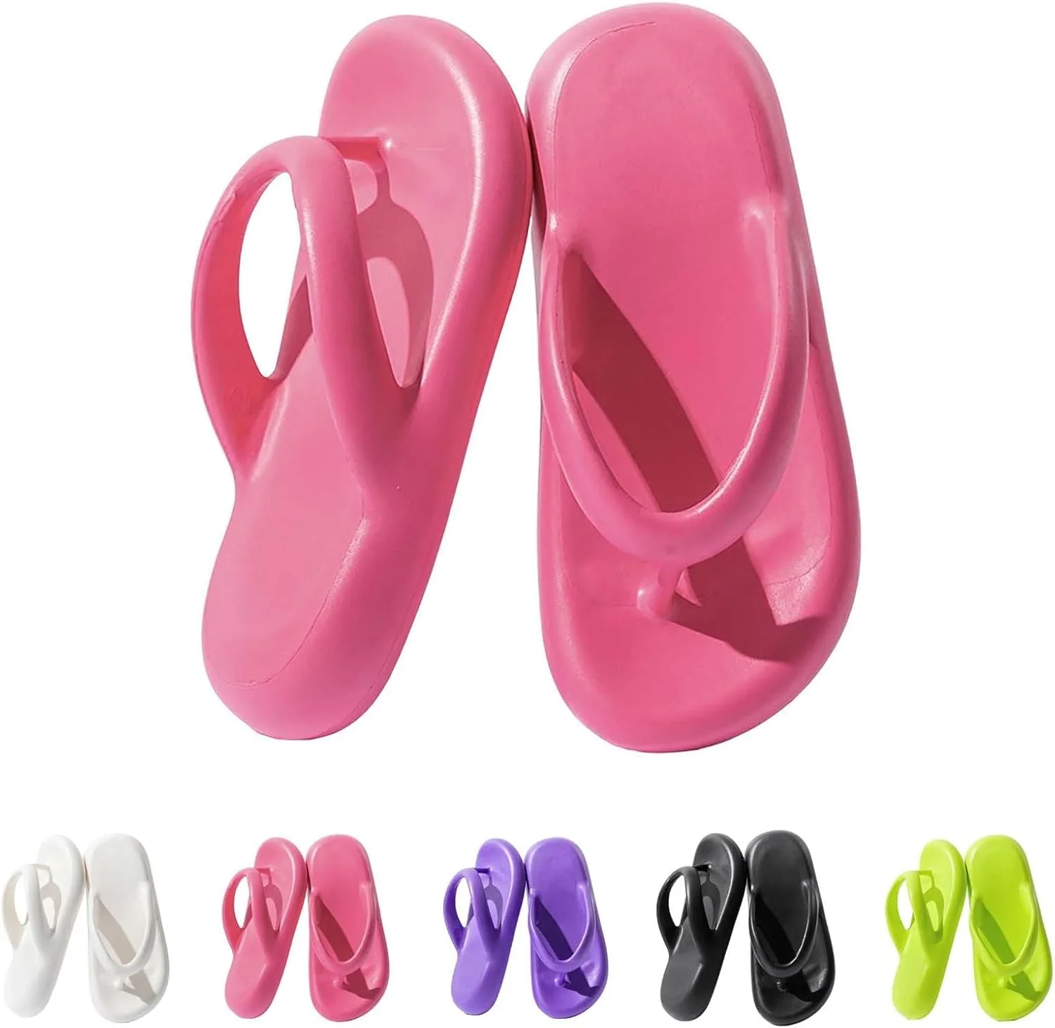 Женские тапочки для плавания Generic, мужские тапочки Cloud Slippers, супермягкие тапочки, легкие и красивые ванны, красивые ванны, купальные тапочки на платформе Generisch, ярко-розовый — фото 4
