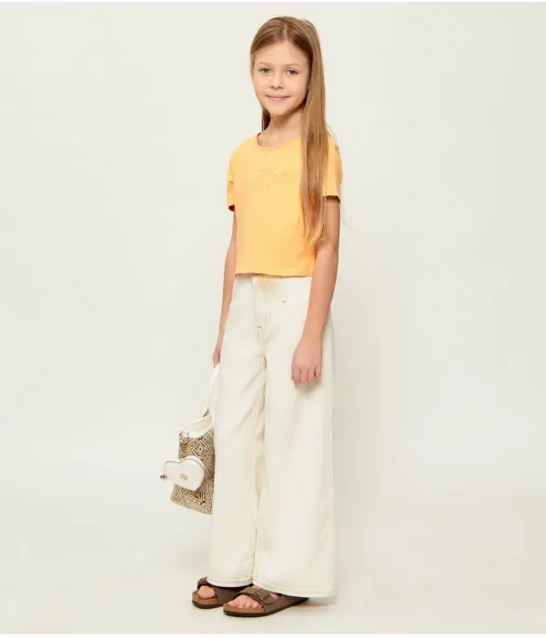 Джинсы relaxed fit Guess, белый — фото 2