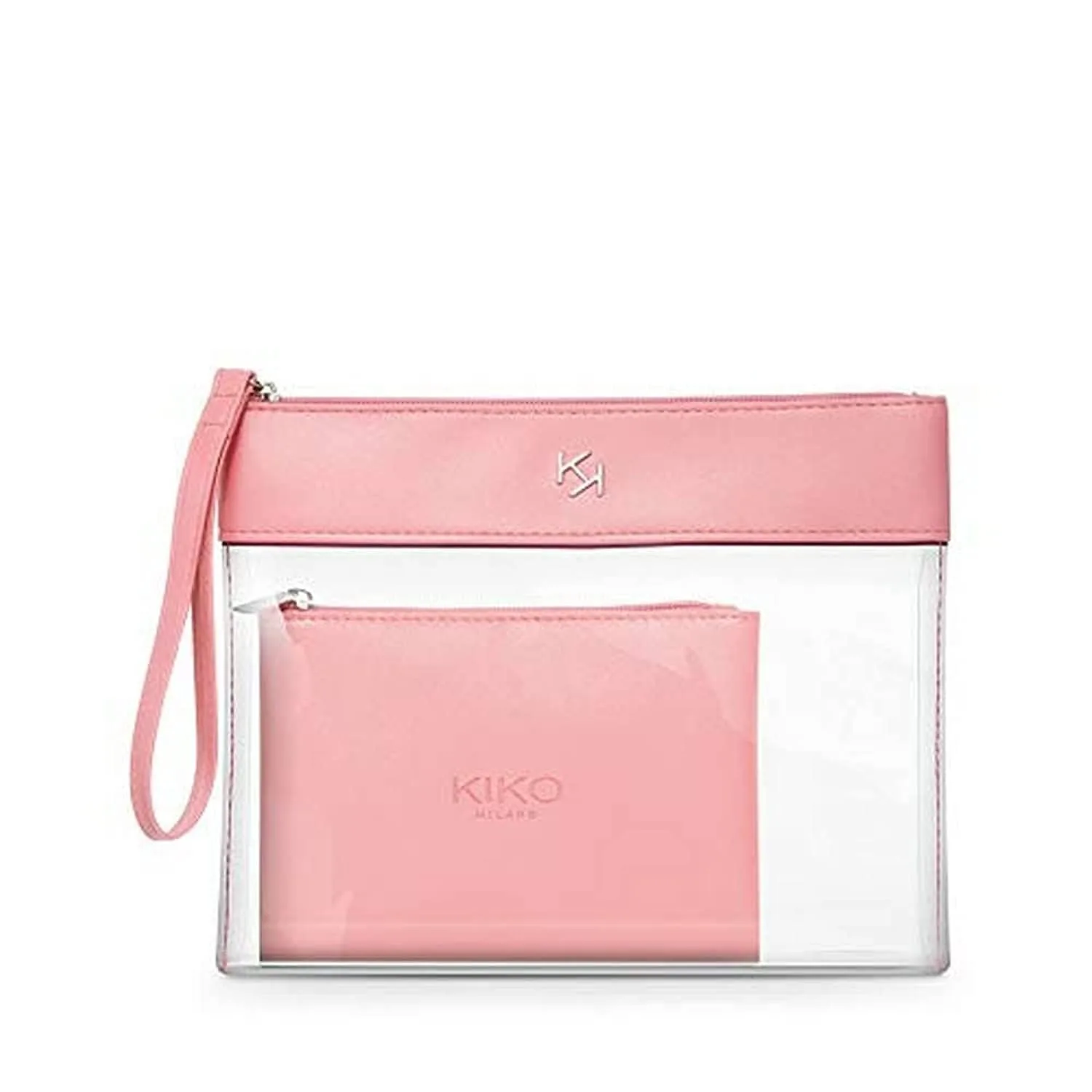 Прозрачный косметический кейс KIKO Milano | Прозрачный косметический кейс с внутренним чехлом, 003 Pink