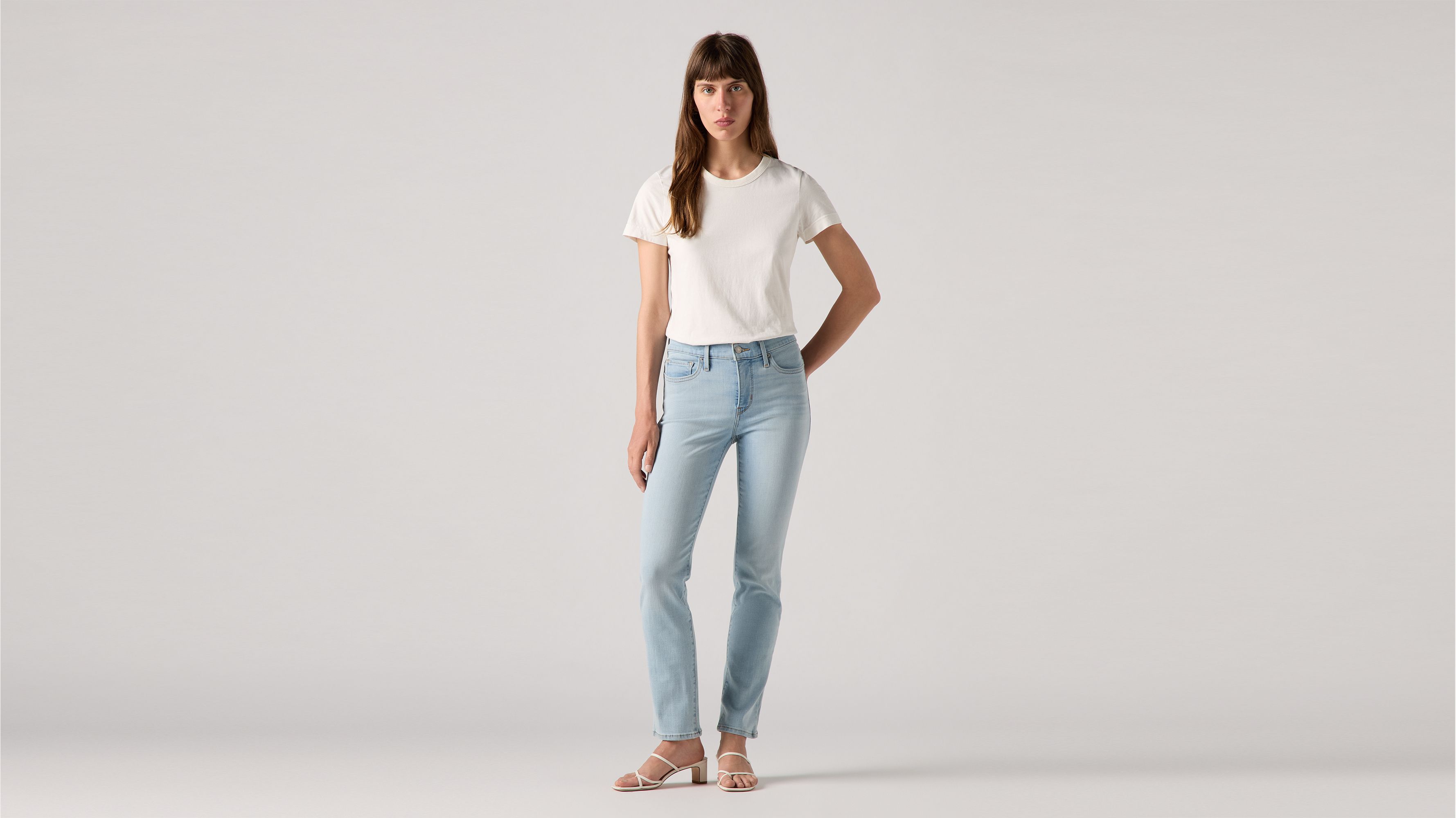 

312 Формирующие узкие женские джинсы Levi's, цвет Hold It Down - Light Wash