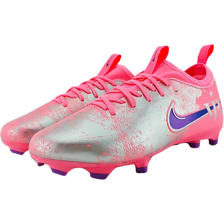 Nike Mercurial Vapor 16 низкие детские футбольные бутсы Pink Silver Kids — фото 4