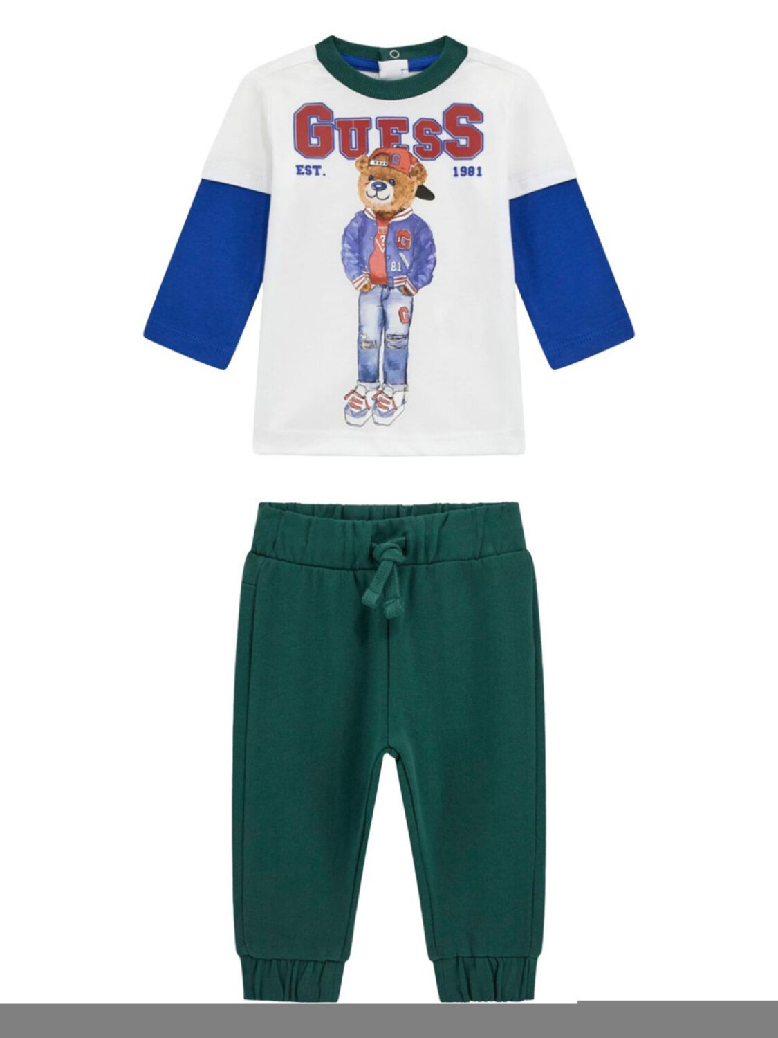 

Guess детский комплект брюк с логотипом guess kids, зеленый