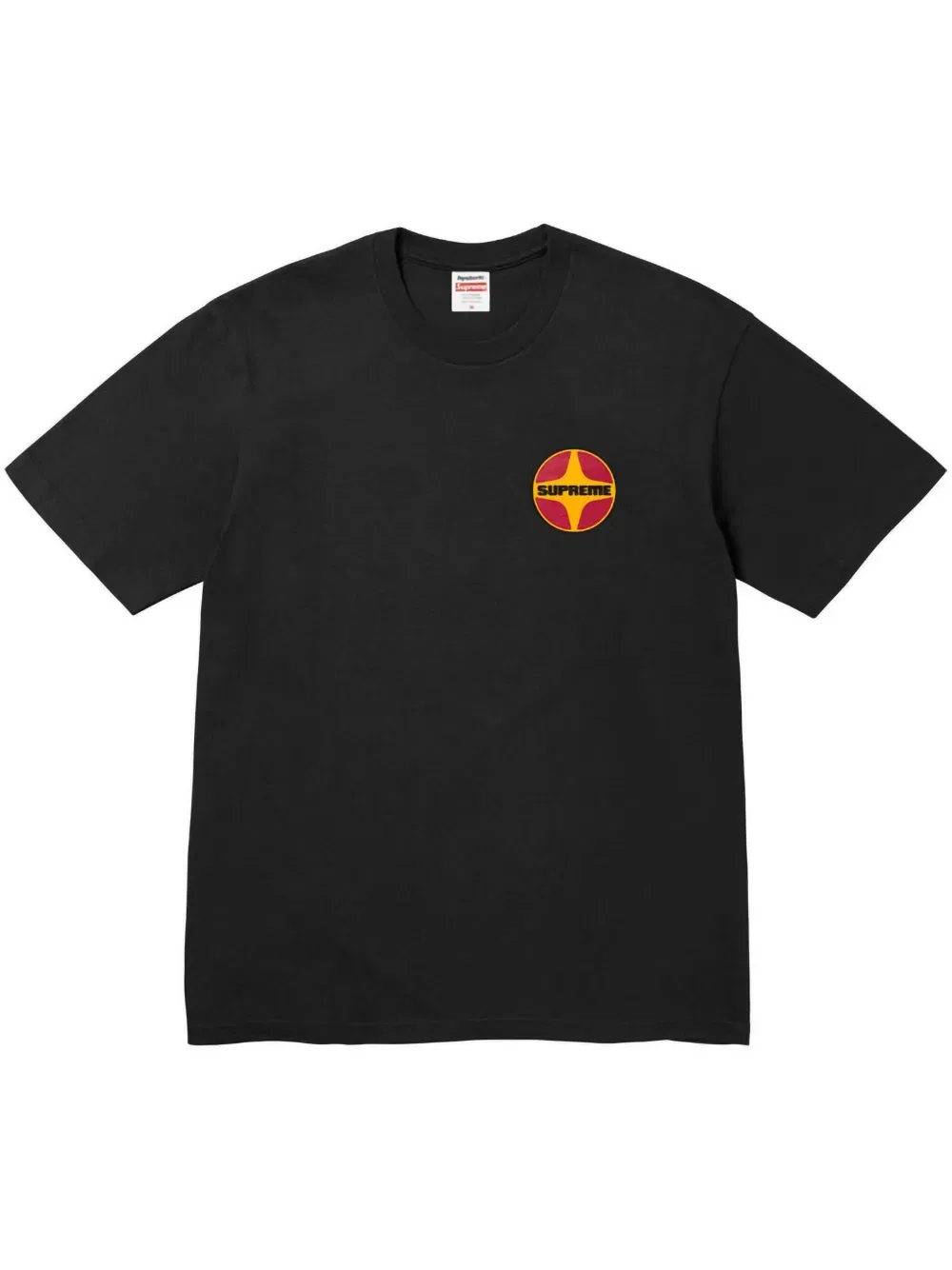 Футболка в стиле истерик-гламур с изображением пин-ап, черная Supreme