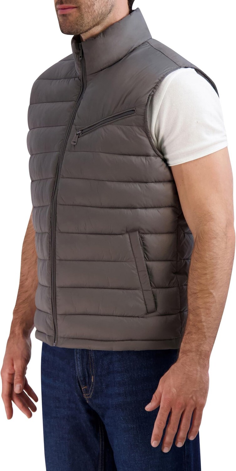 

Утепленный жилет Cole Haan Zip Front Quilted Vest, цвет Charcoal