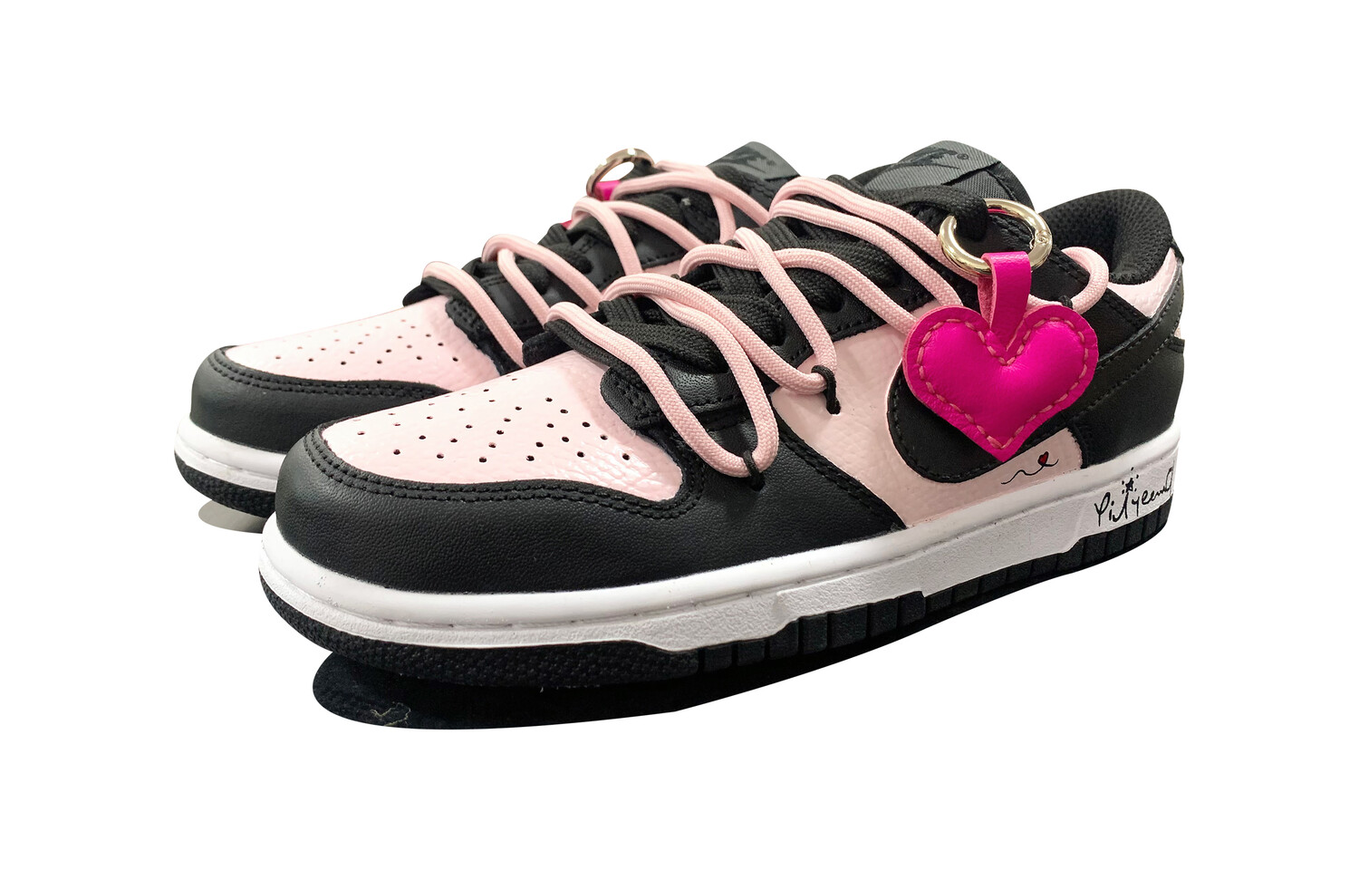 

Кроссовки для скейтбординга Dunk женские с низким верхом, черные/розовые Nike, Черный, Кроссовки для скейтбординга Dunk женские с низким верхом, черные/розовые Nike