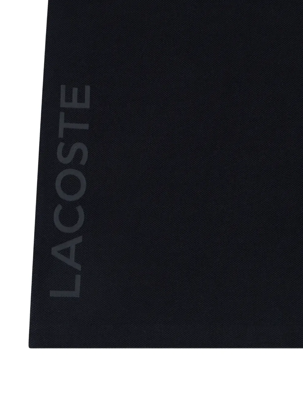 Поло-рубашка в полоску из пике Lacoste Kids, черный — фото 4