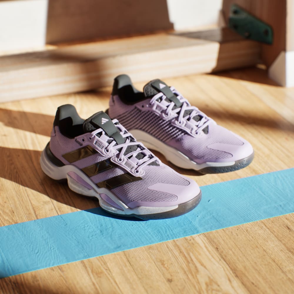 Кроссовки Adidas Stabil 16 Indoor Shoes, цвет Powder Plum/Core Black/Cloud White — фото 4