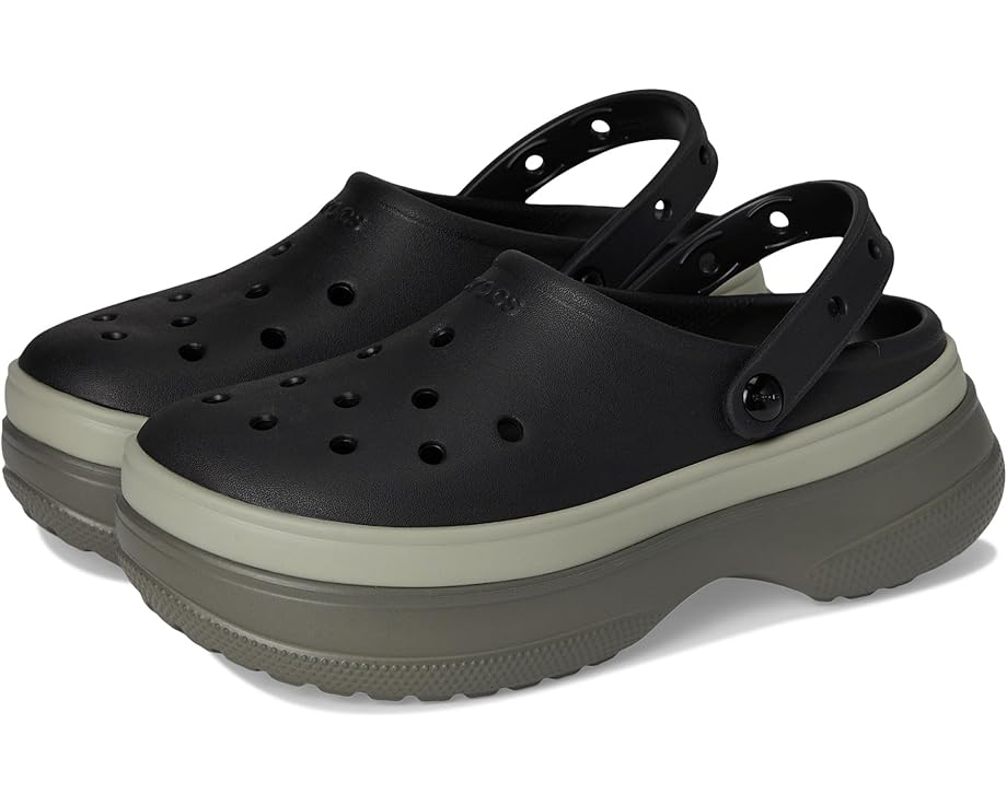 Сабо Crocs Classic Stacked Clogs Platform Platform, черный
