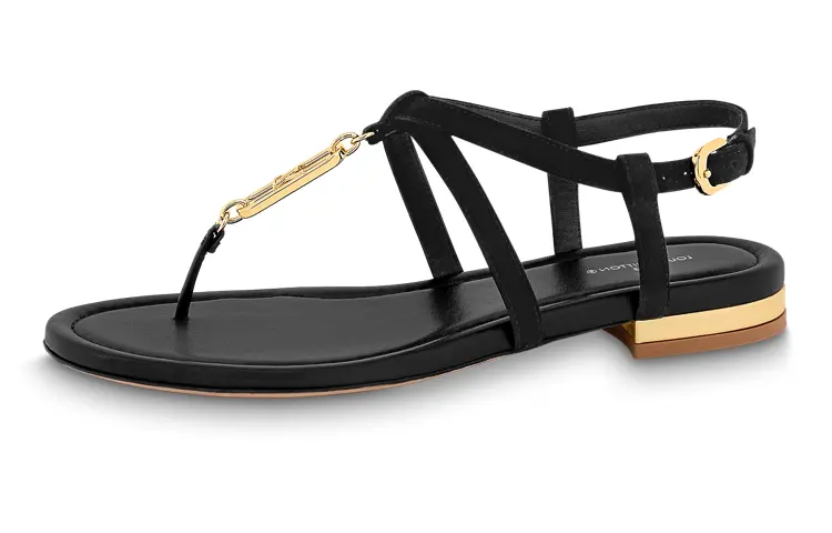 Шлепанцы женские Louis Vuitton Dita One-Strap, черный