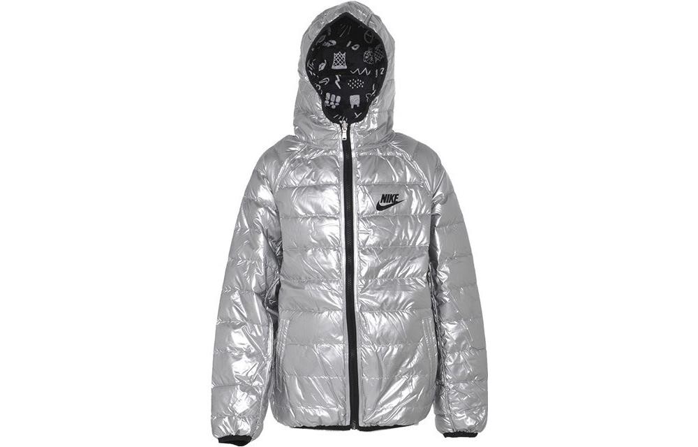 

Детские пуховики/жилеты Nike, белый