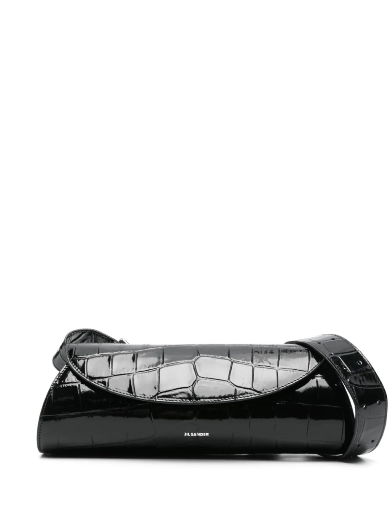 

Маленькая сумка Cannolo через плечо Jil Sander, черный