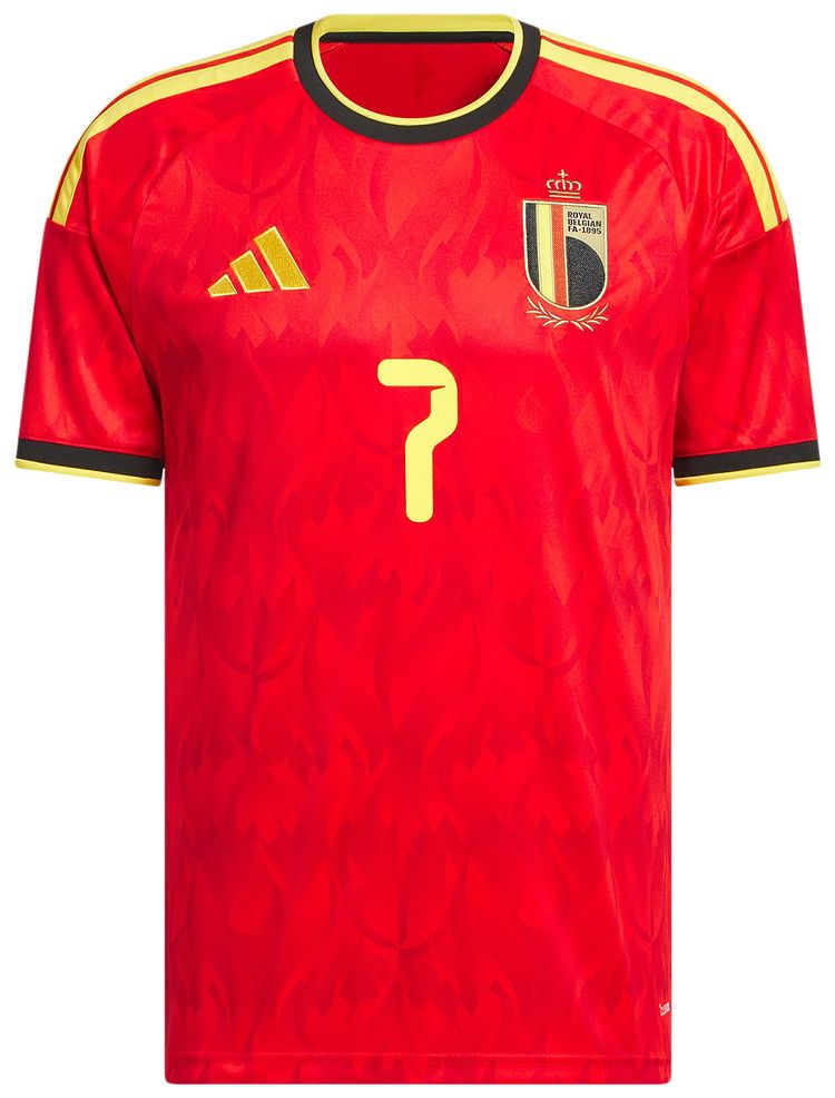 

Домашняя футболка Adidas сборной Бельгии №26 «Де Брюйне» в красно-золотой расцветке, Красный, Домашняя футболка Adidas сборной Бельгии №26 «Де Брюйне» в красно-золотой расцветке