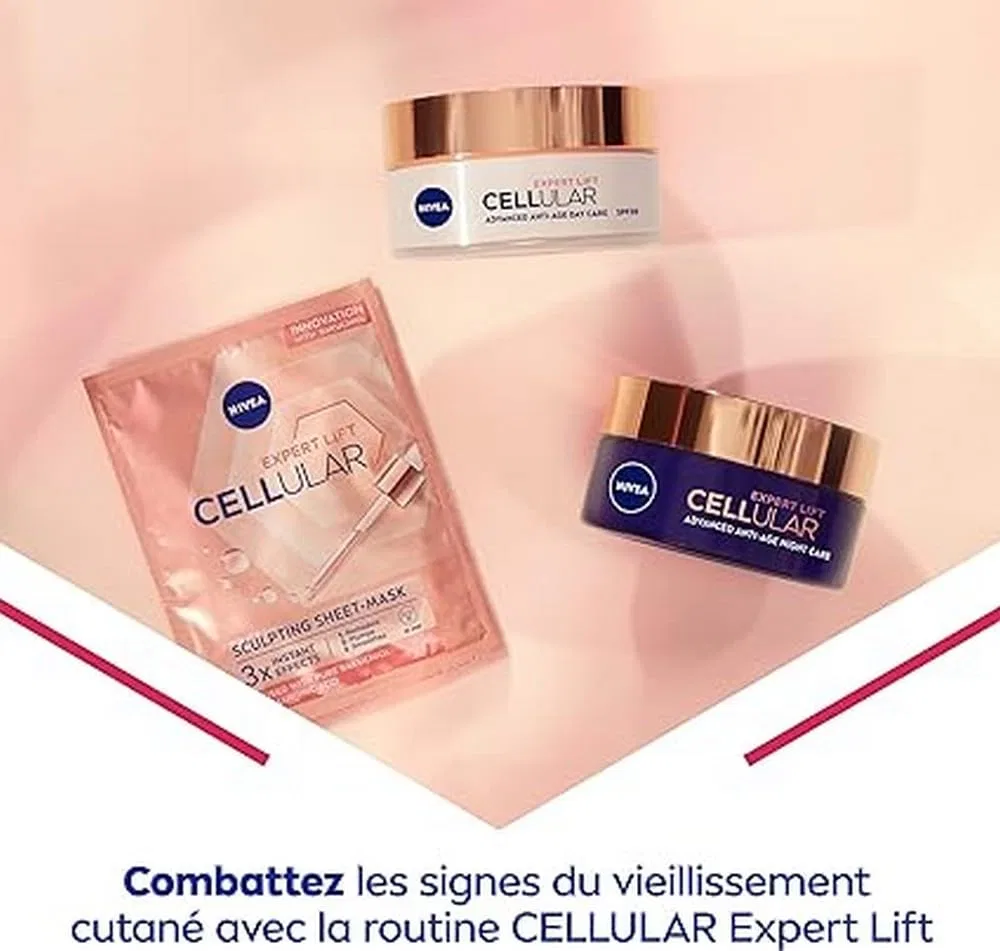 Тканевая маска Nivea — Антивозрастная «Cellular Expert Lift» от , White — фото 2