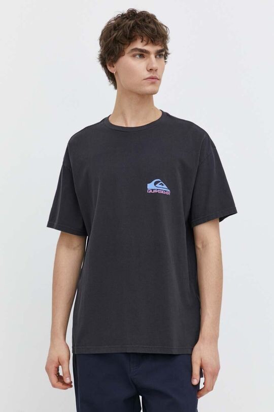 

Хлопковая футболка Quiksilver, черный