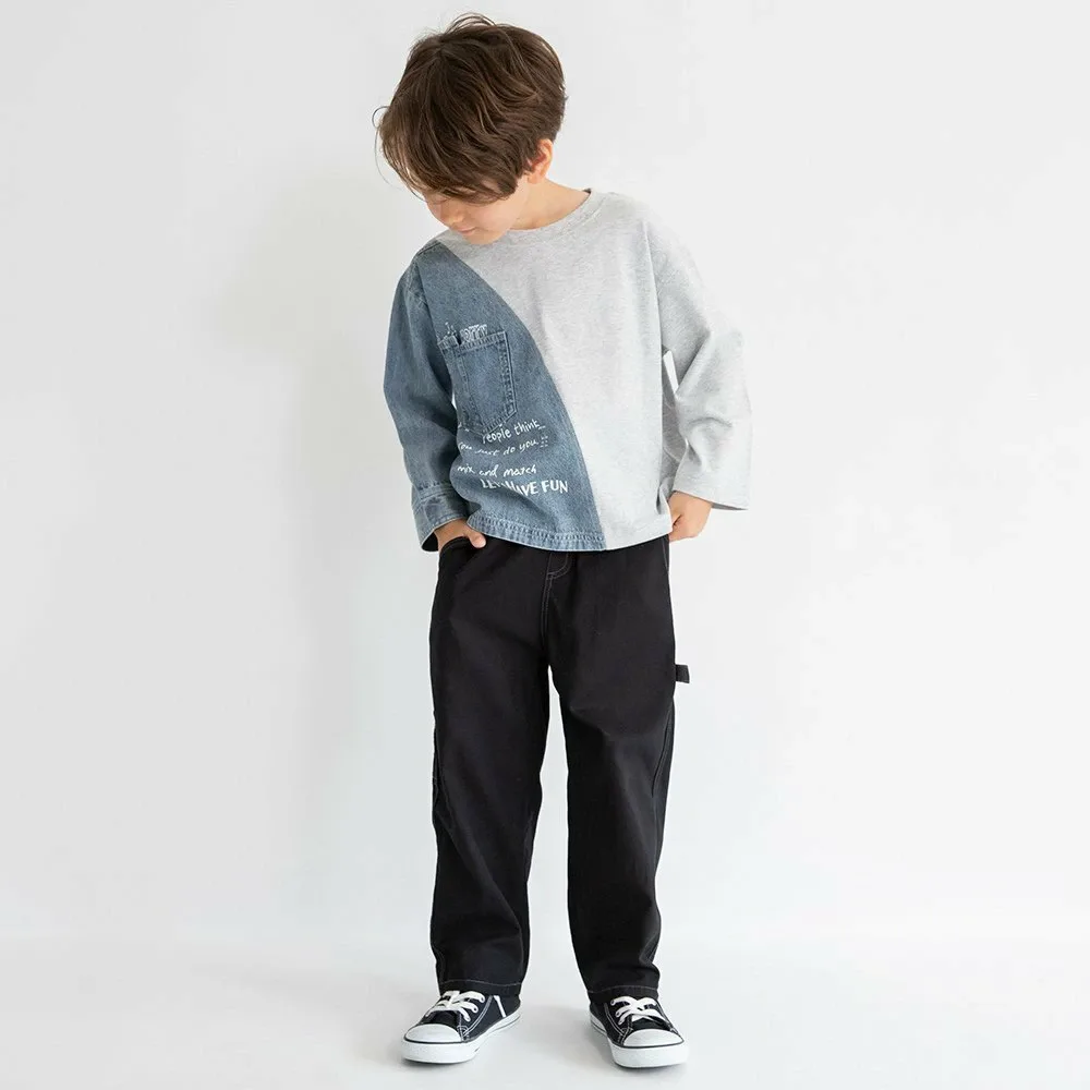 Джинсовая футболка с длинным рукавом для переодевания Branshes, gray — фото 4