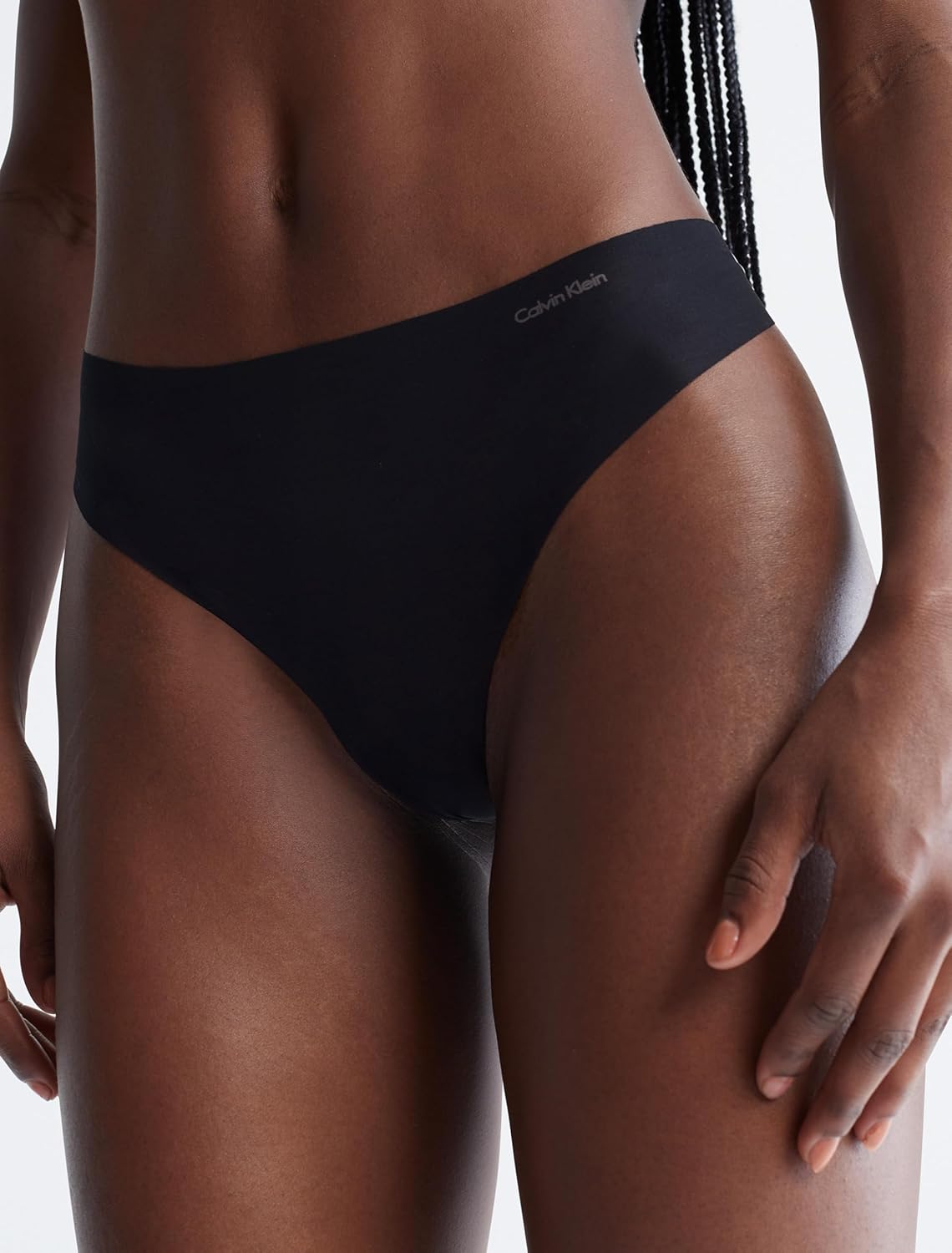 Женские бесшовные трусики-стринги Calvin Klein Invisibles, 5 шт., Black/Saltwater/Shark/Papaya Punch/Wind Chime — фото 3