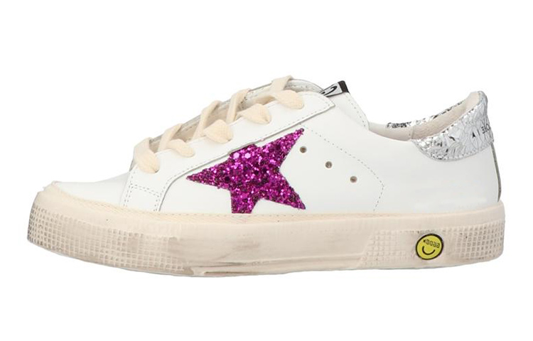 

Кроссовки детские Golden Goose, белый / розовый