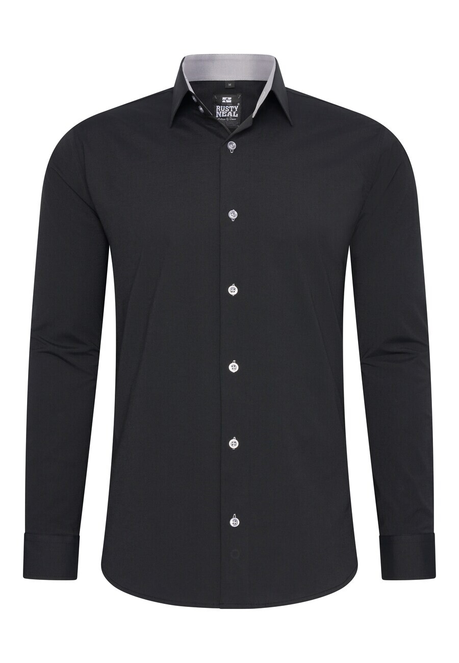 

Повседневная рубашка Rusty Neal Regular fit Button Up Shirt, черный